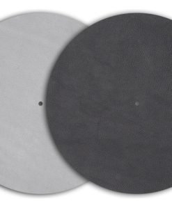 Tapete de plato de tocadiscos de cuero Pro-Ject (Negro)