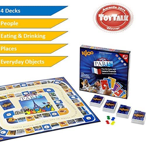 Juego de Mesa y Cartas KLOO Aprende Francés Carrera a París - Imagen 4