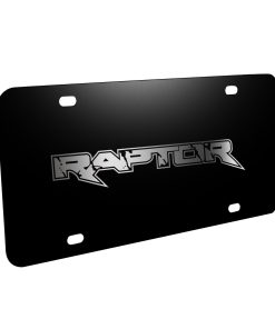 Placa de matrícula de acero negro Au-Tomotive Gold, INC.