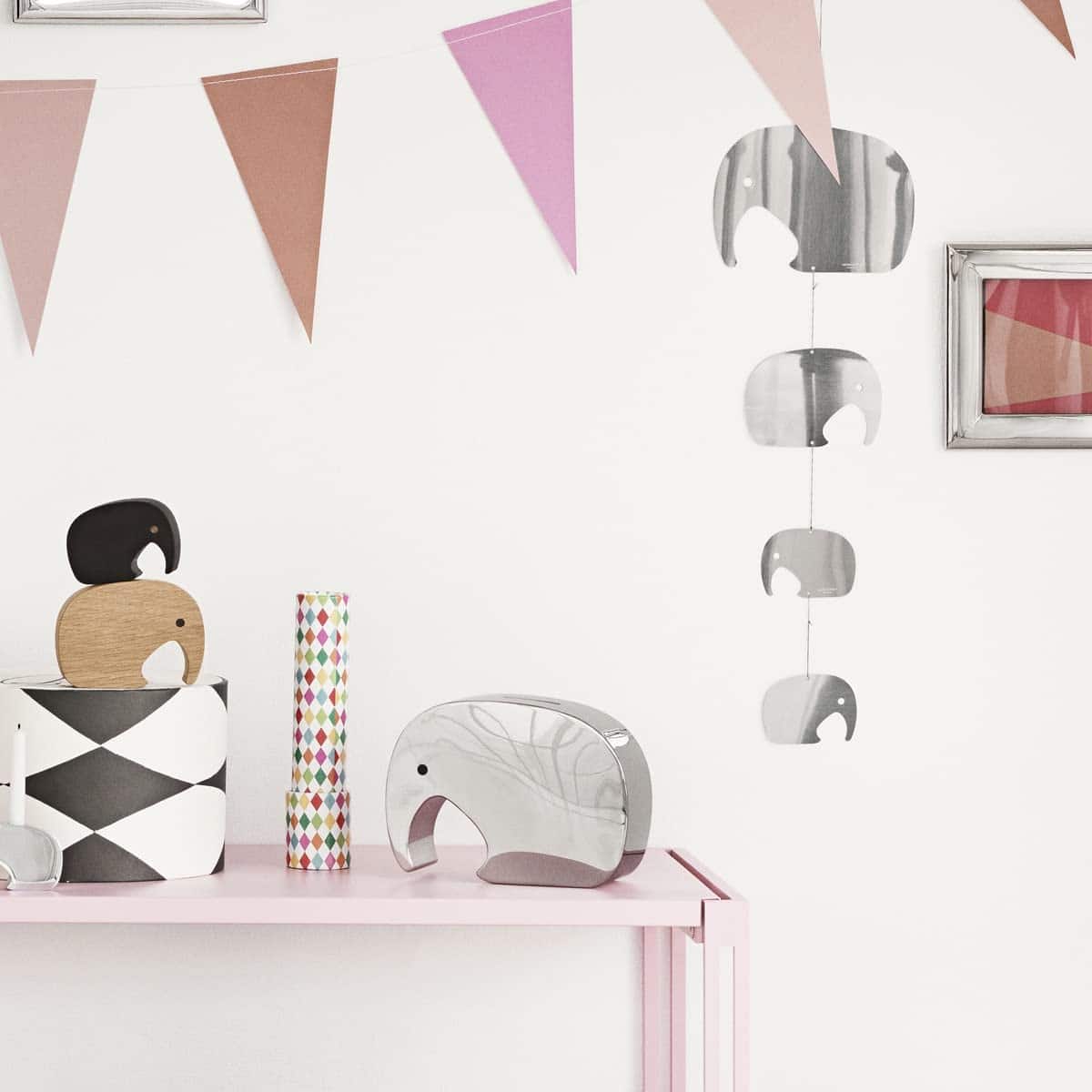 Caja de dinero para niños de elefante GEORG JENSEN, acero - Imagen 7