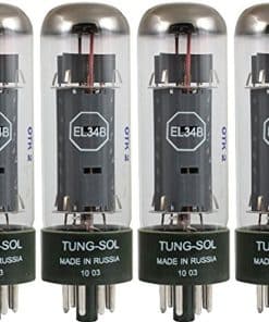 Tungsol Reissue EL34 Power Vacuum Tube; Juego de Cuatro