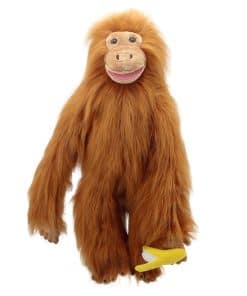 Títere de mano grande de orangután de The Puppet Company