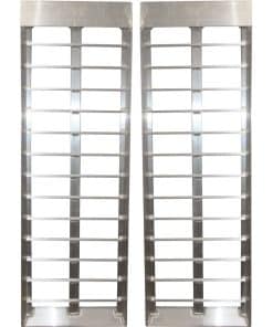 Rampas de remolque de aluminio Black Widow S-4816-2000-2 de