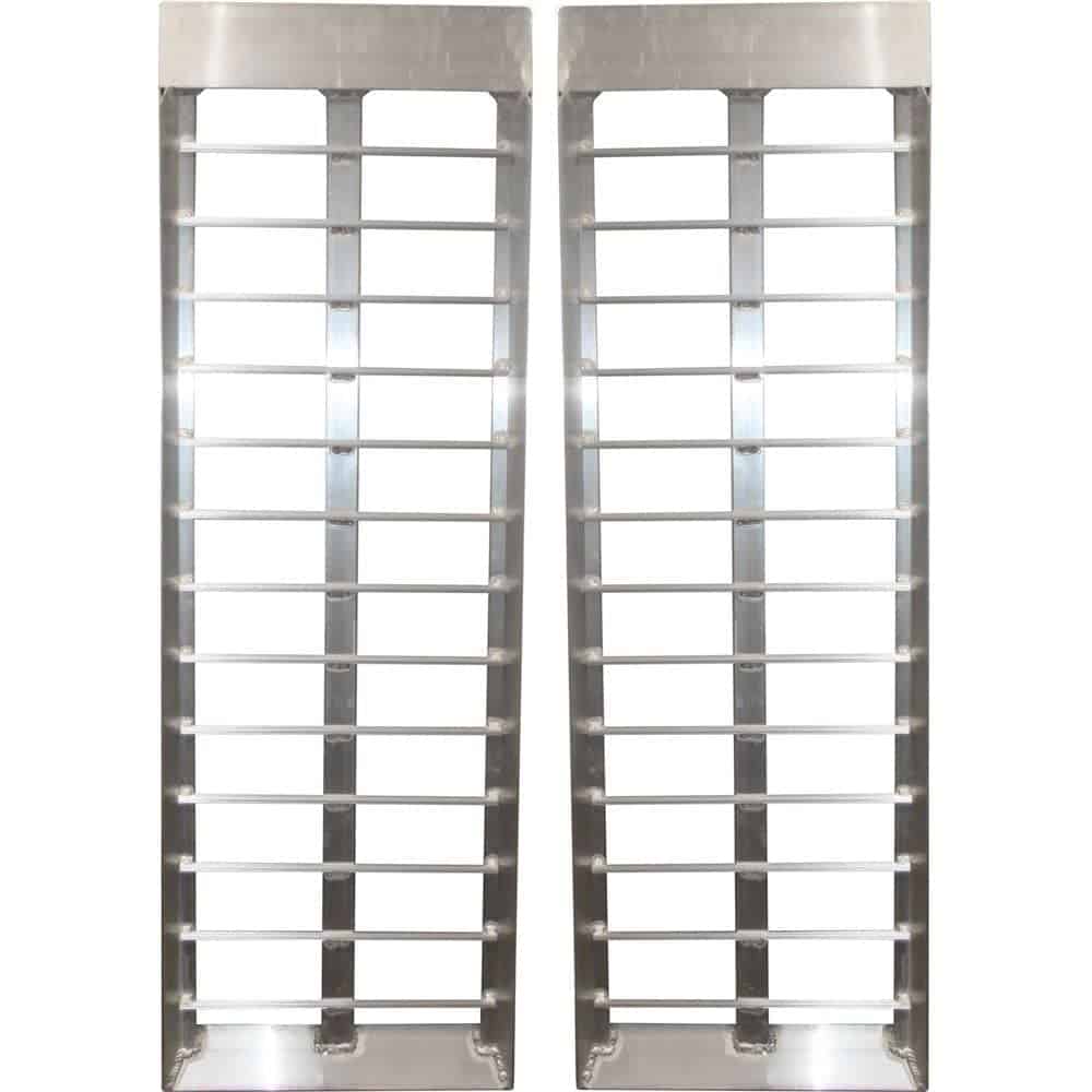 Rampas de remolque de aluminio Black Widow S-4816-2000-2 de