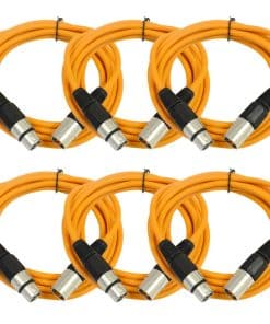 SEISMIC AUDIO - SAXLX-10 - Paquete de 6 Cables de Conexión