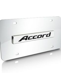 Placa de Chrome con el nombre Accord en Chrome