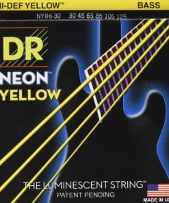 Cuerdas de Guitarra Bajo HI-DEF NEON de DR Strings (NYB6-30)
