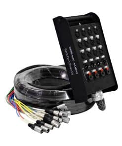 Cable Serpiente XLR de 12 Canales y 50' con Retornos XLR y