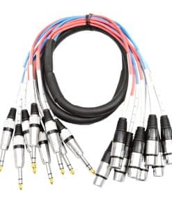 Seismic Audio Speakers 8 Channel Snake Cables, 5� XLR