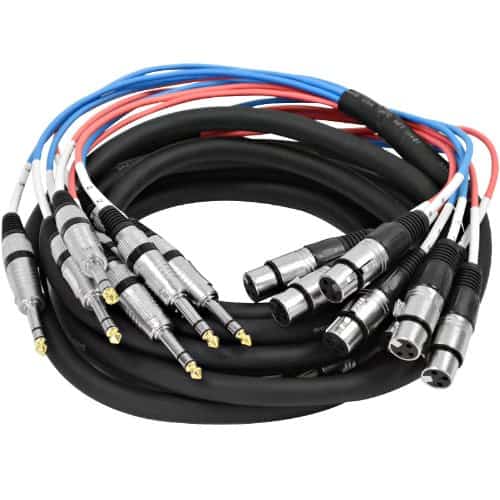 Cable Serpiente XLR Hembra a 1/4" TRS de 8 Canales de 15