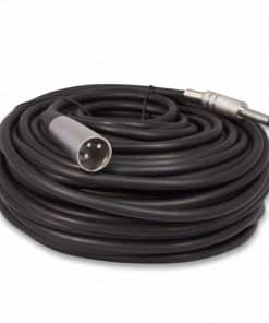 Cable de micrófono XLR macho de 3 pines a 1/4" mono de 100