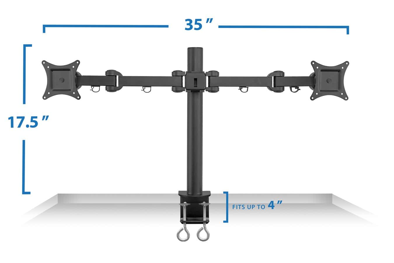 Soporte para Monitor Dual Mount-It! | Soporte de Escritorio - Imagen 5