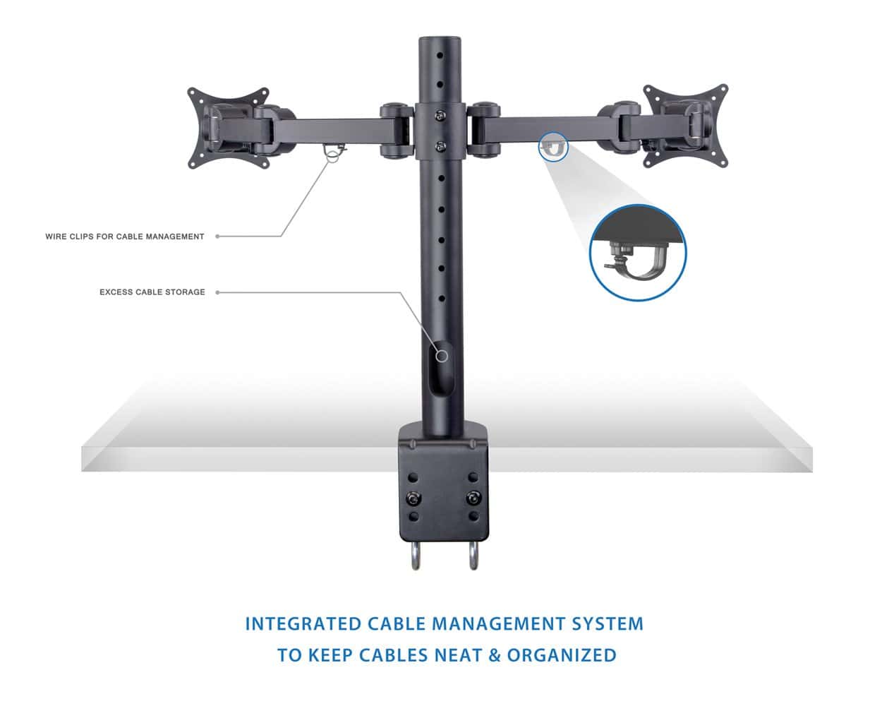 Soporte para Monitor Dual Mount-It! | Soporte de Escritorio - Imagen 3