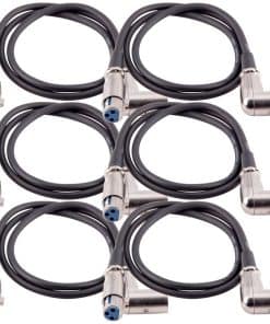 Seismic Audio - XLRRS2- Paquete de 6 Cables de Conexión de