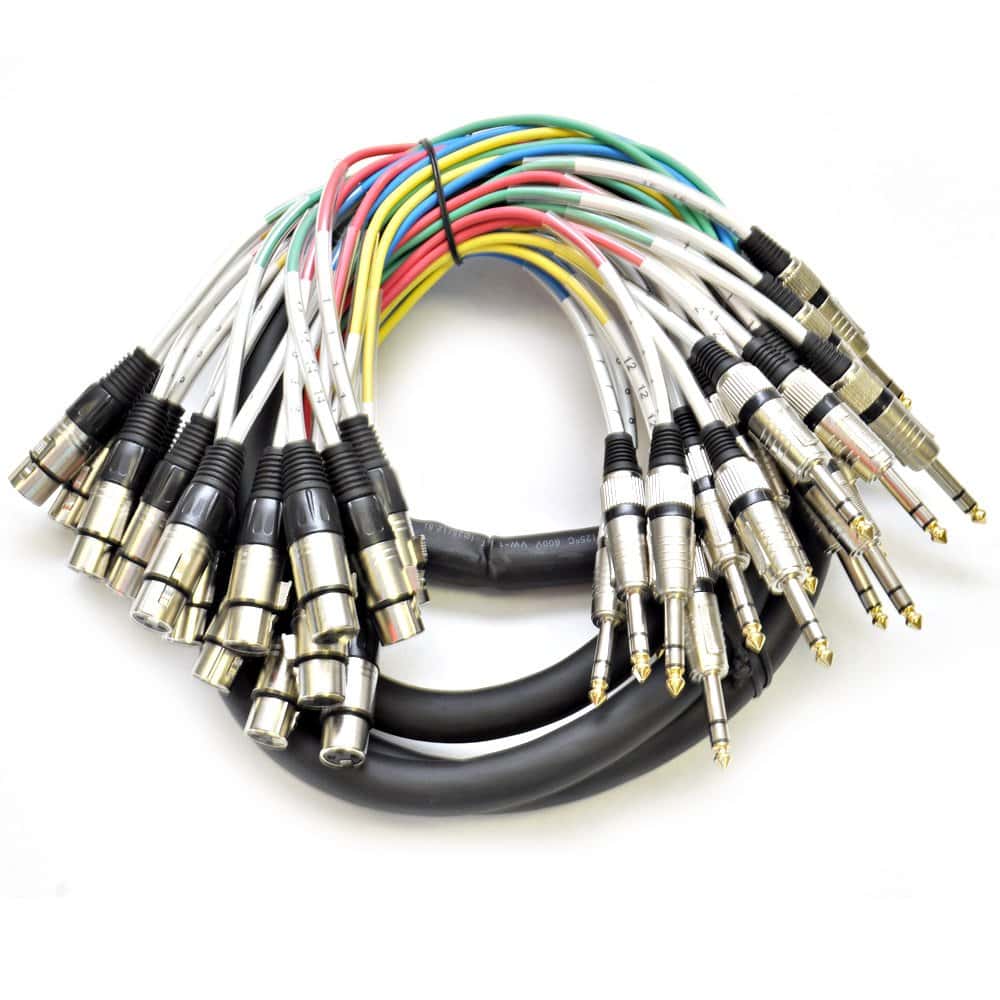 Cable Serpiente XLR Hembra a 1/4" TRS de 16 Canales de 10