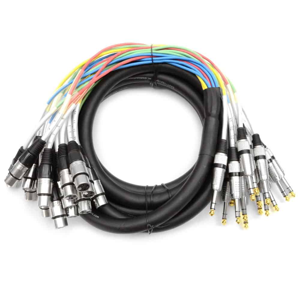 Cable Serpiente de 16 Canales XLR Hembra a 1/4" TRS de