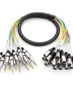 Cable Serpiente XLR Macho a 1/4" TRS de 16 Canales y 5 Pies
