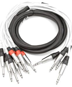 Cable Serpiente de Inserción de 4 Canales 1/4" TRS a 8 1/4"