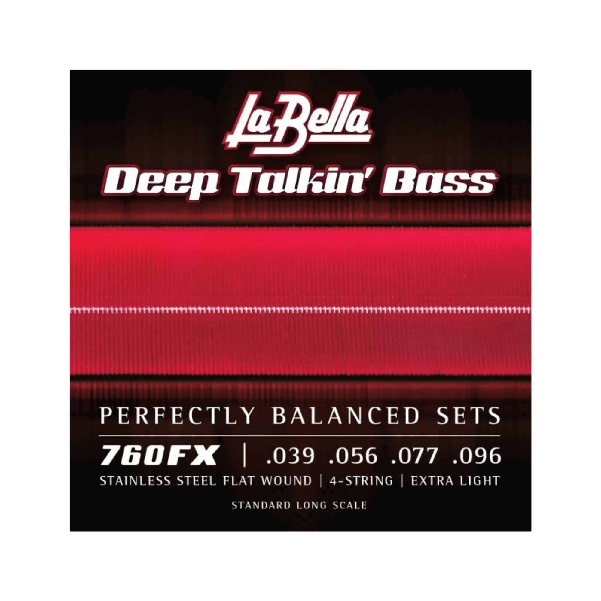 Cuerdas de bajo La Bella 760FX Deep Talkin' de acero