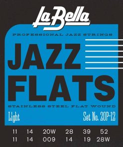 Cuerdas de Guitarra Eléctrica La Bella 20P-12 Jazz Flats