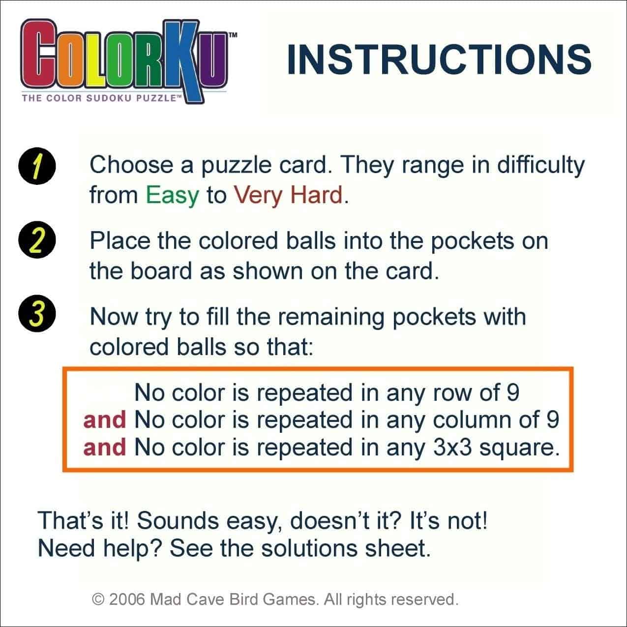 Colorku by Mad Cave Bird Games - Imagen 7