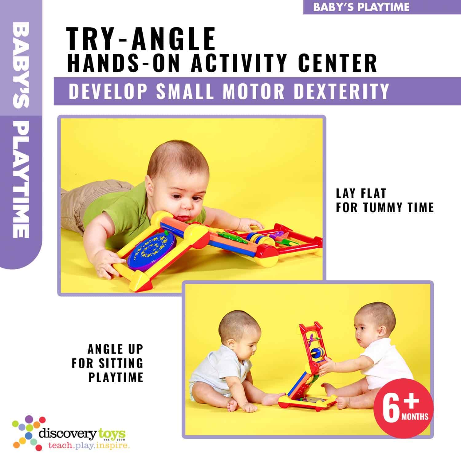 Centro de Actividades para Bebés Discovery Toys Try-Angle - Imagen 5