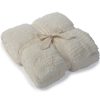 Barefoot Dreams CozyChic Throw - Crema - 54 x 72 pulgadas