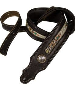 Correa de guitarra acolchada de 2" con núcleo -Chocolate