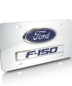 Placa de matrícula de acero cromado Au-Tomotive Gold, INC.