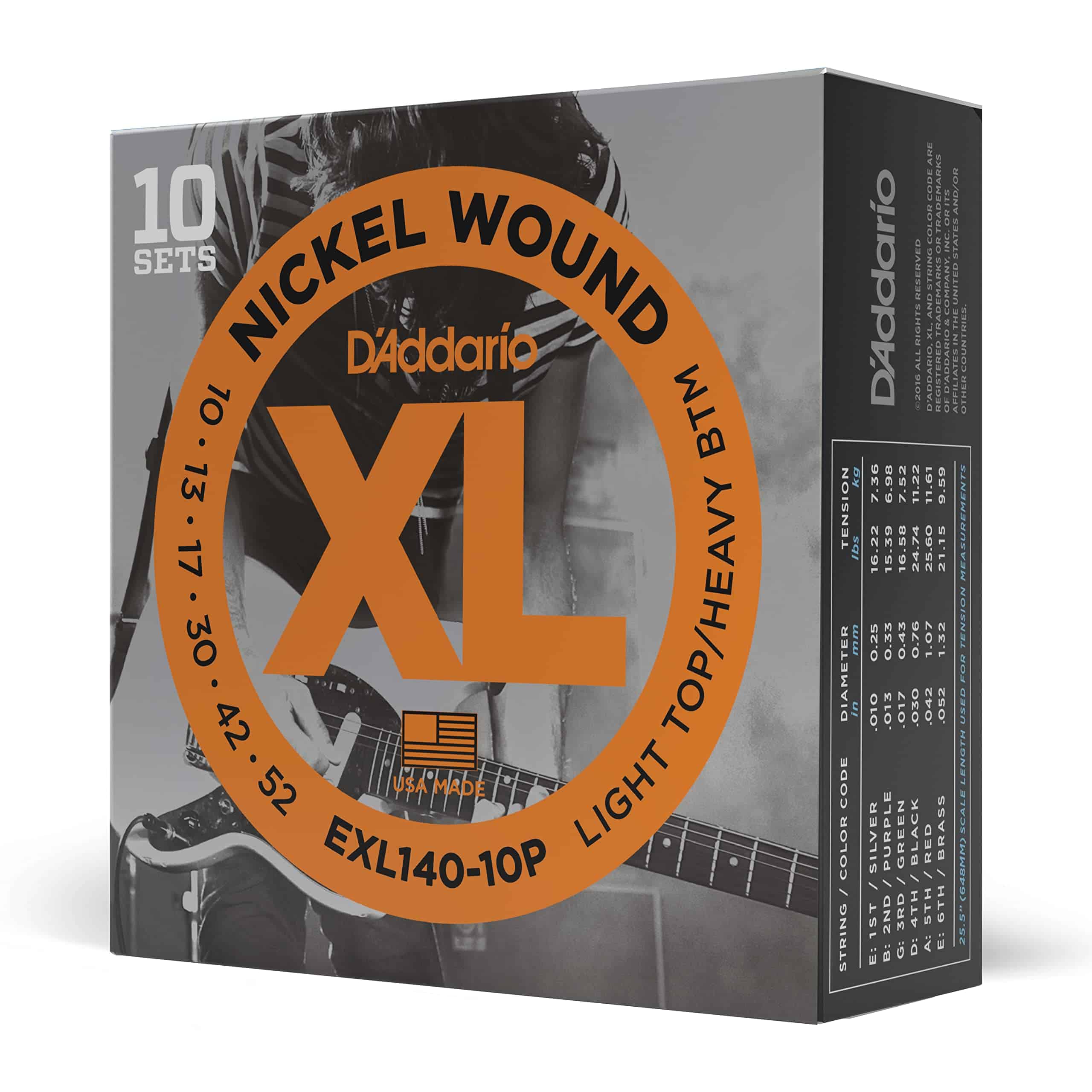 Cuerdas de Guitarra D'Addario - XL Nickel Electric Guitar