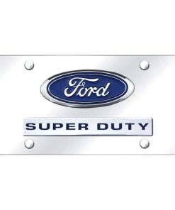 Placa de matrícula oficial con doble logotipo para Ford