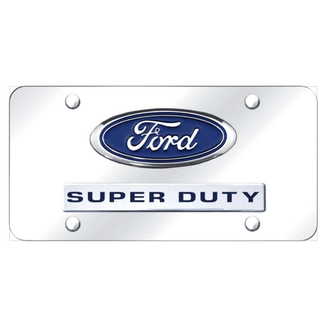 Placa de matrícula oficial con doble logotipo para Ford