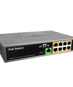 Switch PoE+ de 9 Puertos BV-Tech - 8 Puertos PoE+, 1