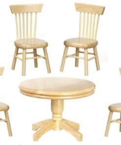 Mesa con 4 sillas de roble de Aztec Imports, Inc.