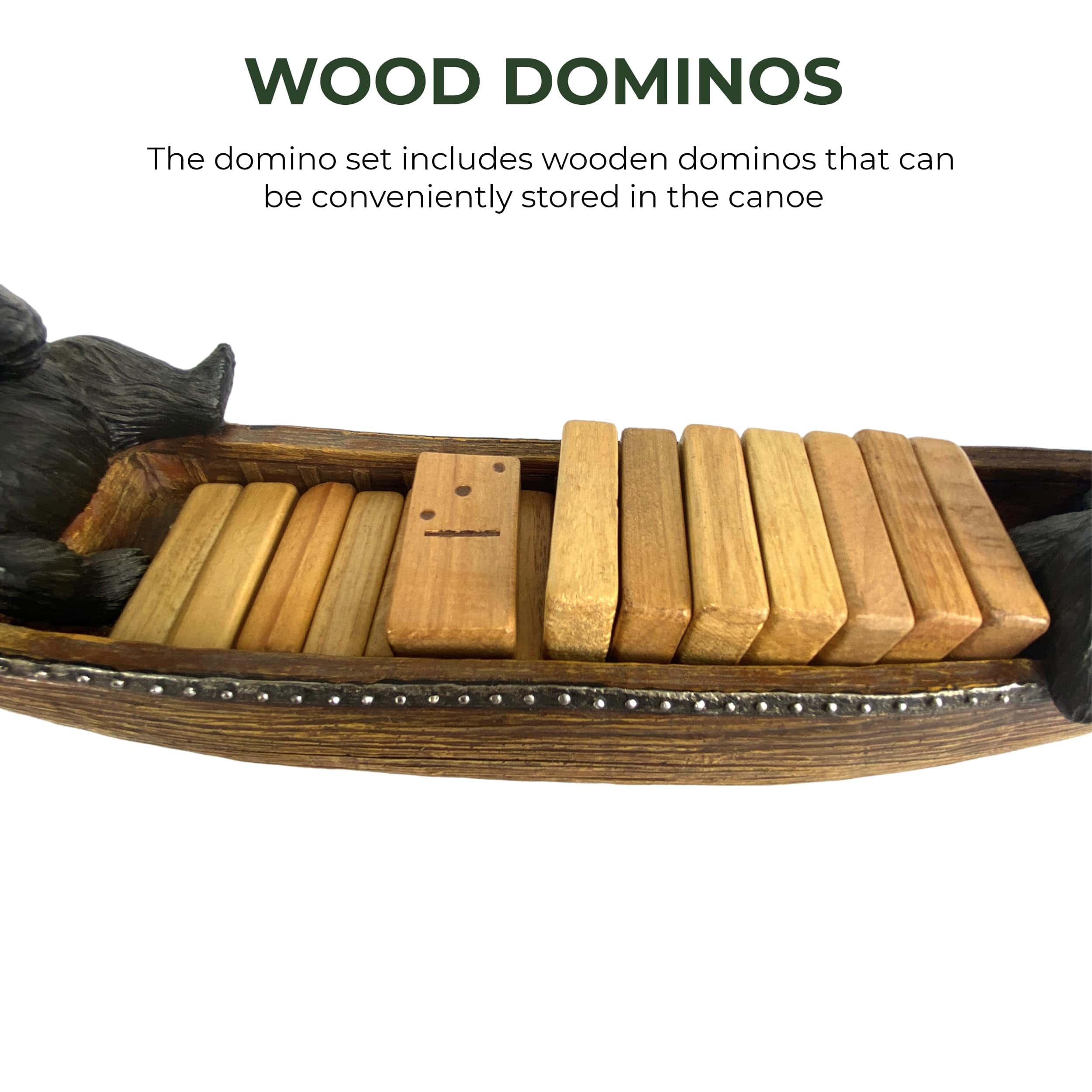 Set de Dominó de River's Edge Products para Cabaña o - Imagen 5