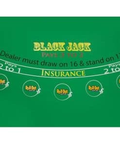 Tapete de Juego Roll Out para Blackjack