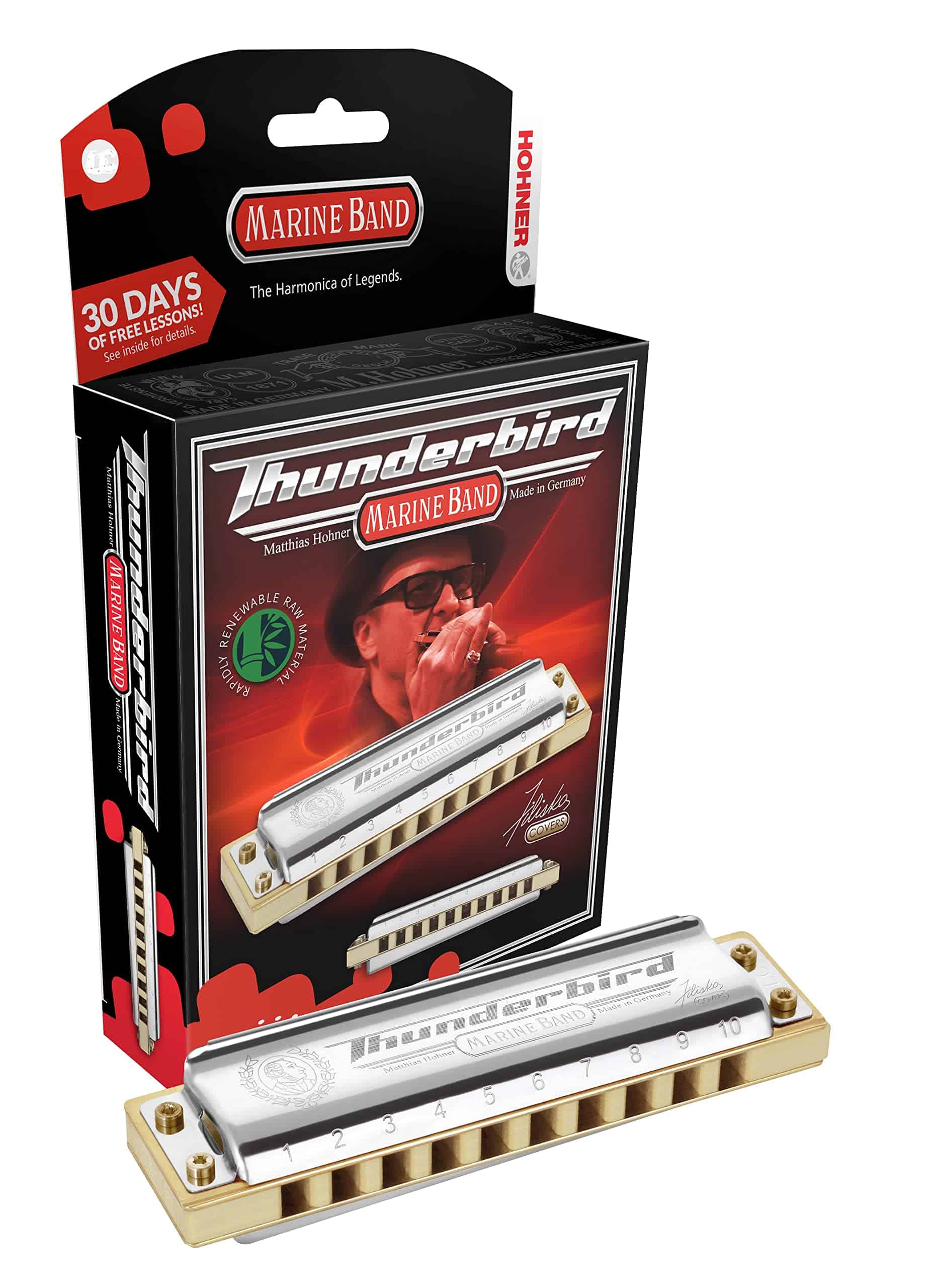 Armónica afinada en tono bajo Thunderbird de Hohner Inc,