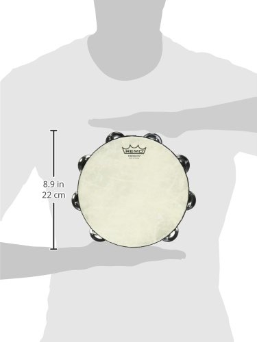 Pandereta Remo, Pretensada, Diámetro de 8", 8 Pares de - Imagen 4