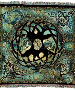 Manta de Árbol de la Vida Céltico de Jen Delyth - Regalo de
