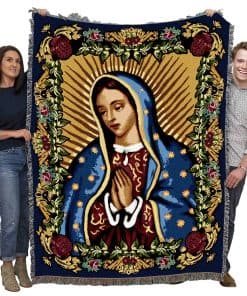 Manta tejida Our Lady of Guadalupe - Nuestra Señora de