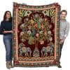 Manta de Elefantes Asiáticos de Pure Country Weavers -