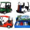KiNSFUN Caja de 12 Carritos de Golf de Metal Fundido a