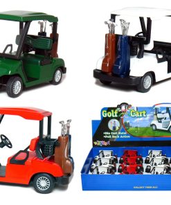 KiNSFUN Caja de 12 Carritos de Golf de Metal Fundido a