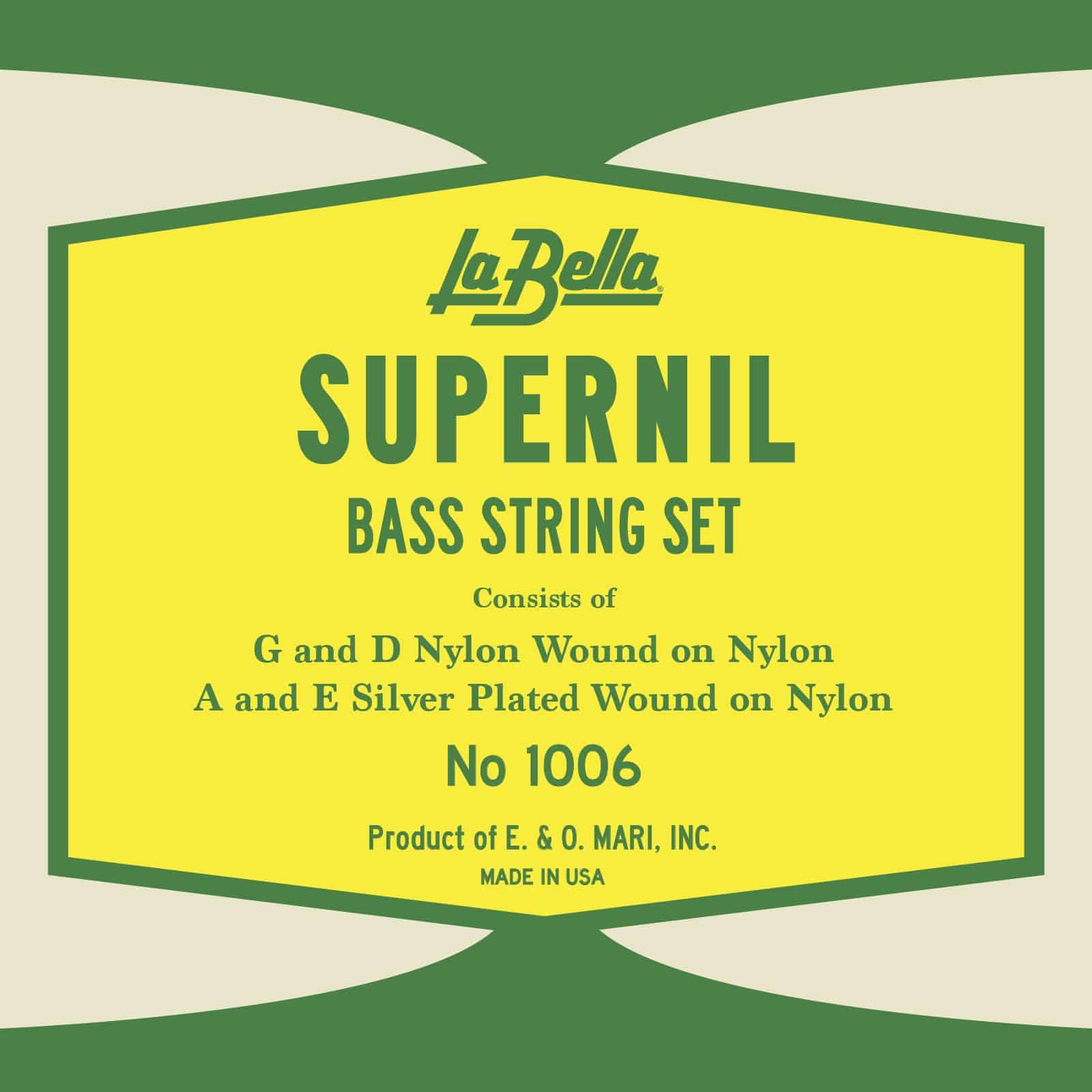 Cuerdas de Bajo LaBella 1006 Supernil Nylon Wound
