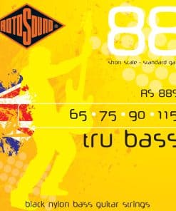 Cuerdas de bajo Rotosound RS88S Black Nylon Flatwound Short