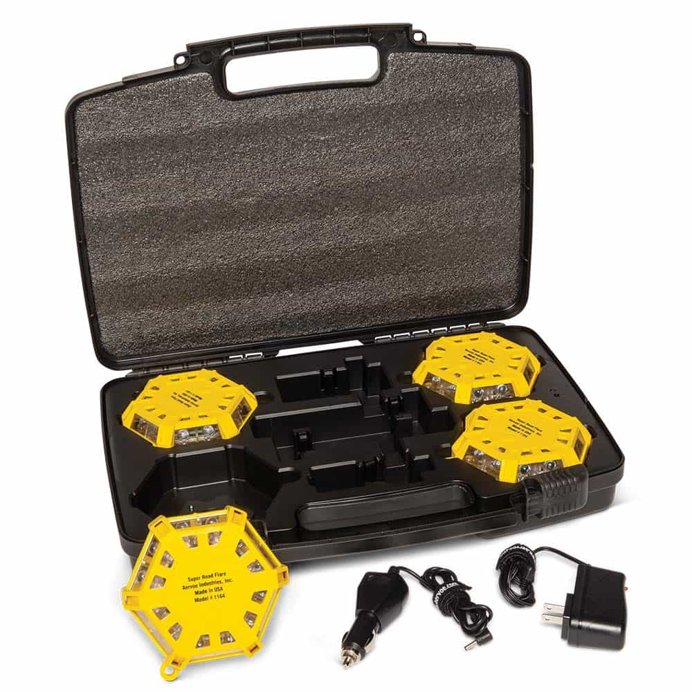 Kit de 4 Luces LED de Emergencia Aervoe (Amarillo)