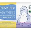 Natracare Toallitas de Bebé de Algodón Orgánico 50 unidades