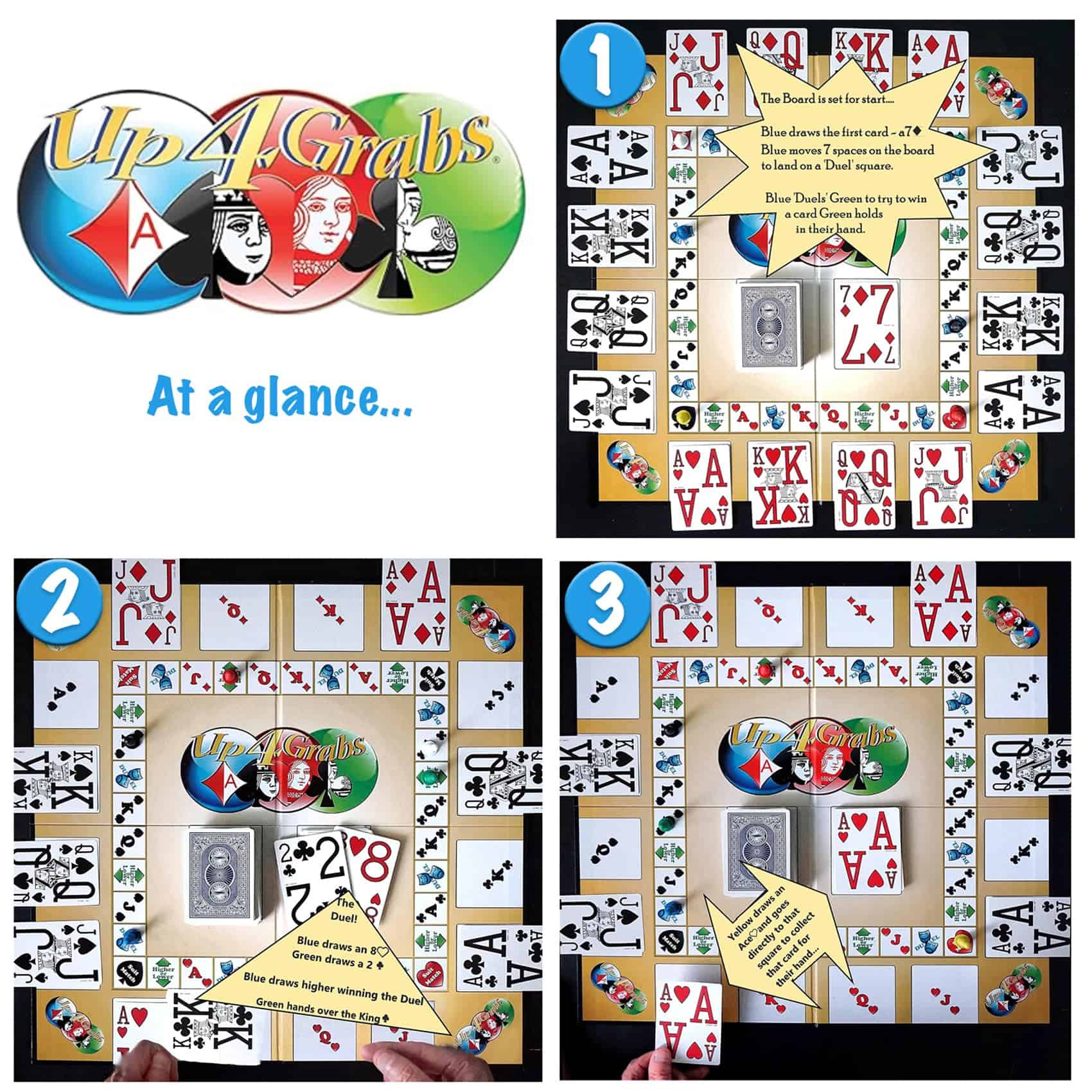 Up 4 Grabs - Un Juego de Mesa de Cartas Único Lleno de - Imagen 5