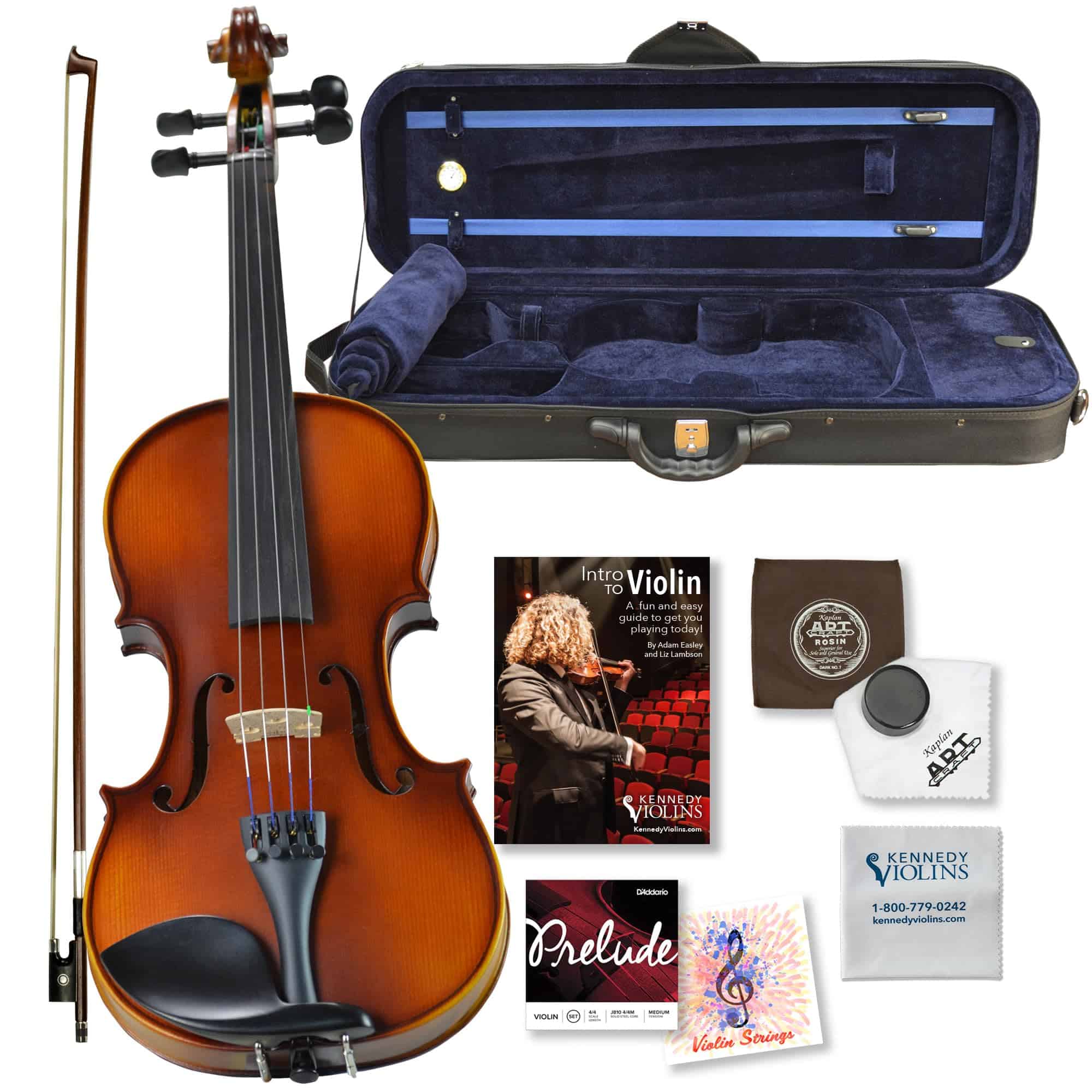 Violín Bunnel G1 4/4 Tamaño Completo - Estuche de