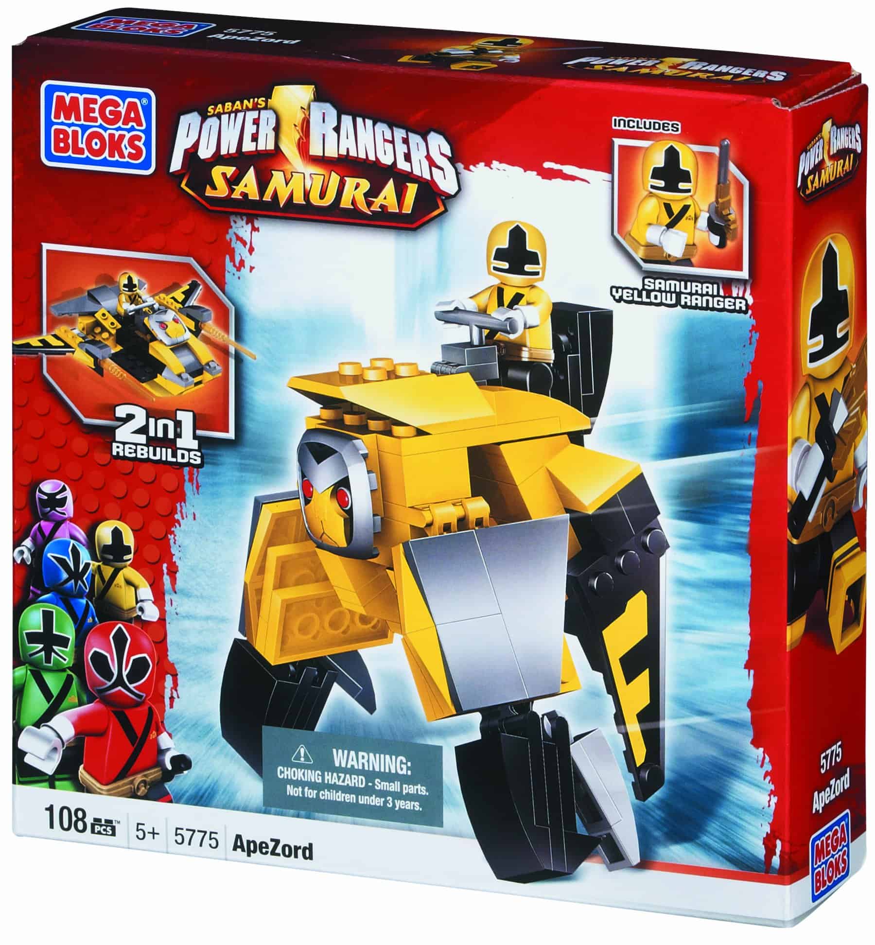 Mega Bloks Power Rangers Yellow Zord